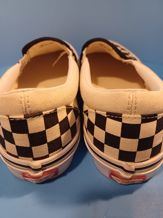 Vans Black and White Checkered Mens Size 8